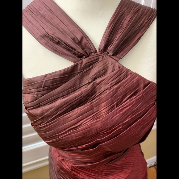 Max & Cleo Halter Neck Ombré Dress - Picture 3 of 5
